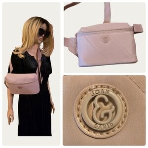 Joan & David Rose Mauve Pink Travel Fanny Pouch Belt Bag